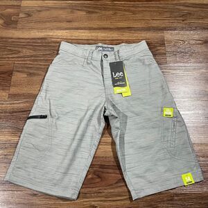 Lee Grafton Sure to Fit Shorts Gray Boy Proof Performance Boys Size 14 NEW $40